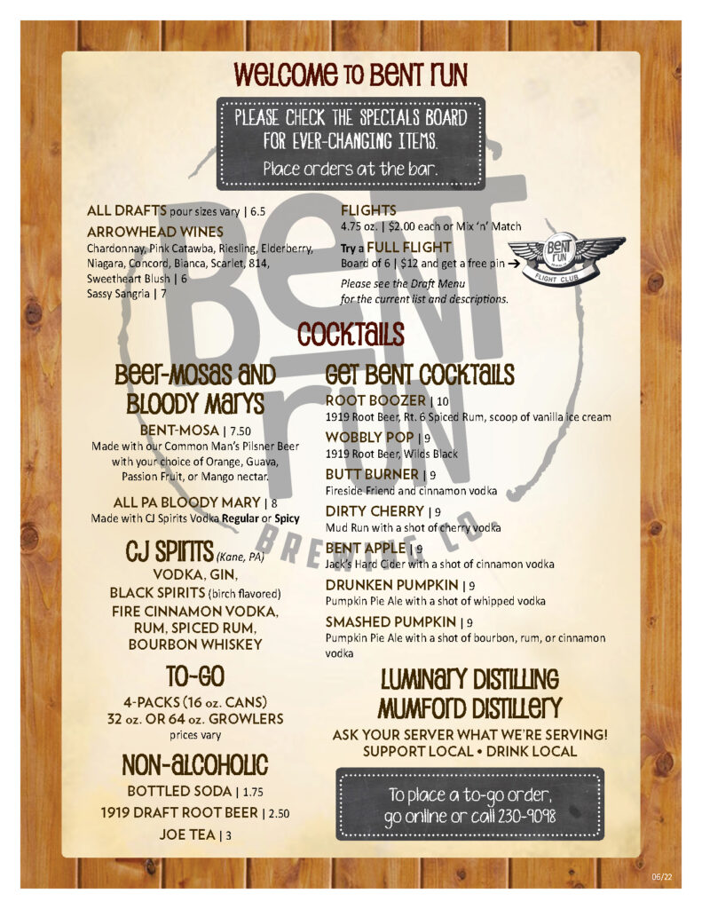 Food Bent Run Brewing Co.